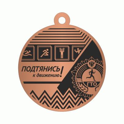Медаль ГТО MDGTO 17